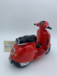 Bild von Sparkasse Motorroller rot Vespa-Style 