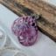 Bild von Ornament-Ohrstecker - Tropfenform - purple